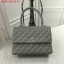 Imitation Chanel Caviar Leather Top Handle Bag 92991 Grey JK5825Xr29