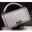 Imitation Chanel Classic Top Flap Bag Original Leather A90095 Silver JK105Fo38