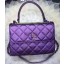 Imitation Chanel Classic Top Flap Bag Sheepskin Leather A92236 Violet JK302VO34