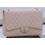 Imitation Chanel Maxi Quilted Classic Flap Bag Apricot Cannage Pattern A58601 Gold JK544Xr29