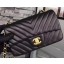 Imitation Chanel mini Classic Flap Bag Black Original Sheepskin Chevron Leather CHA5500 Gold JK581SU34