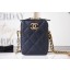 Imitation Chanel mini Shoulder Bag Grained Calfskin AS2857 black JK3012zn33