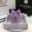 Imitation Chanel velvet Drawstring bag AS1894 Lavender JK3926Fo38