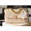 Knockoff AAAAA Chanel 19 flap bag AS1161 Beige JK3766Jc39