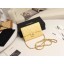 Knockoff Chanel mini flap bag Grained Calfskin A84512 yellow JK3432Lg61