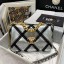 Luxury chanel 19 flap bag AS1160 Silver & Black JK3184QT69