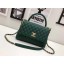 Luxury Chanel Classic Top Handle Bag Sheepskin Leather A92991 Green JK10kp43