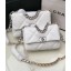 Replica Chanel 19 flap bag AS1160 AS1161 AS1162 White Silver Hardware JK2614Xe44