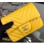 Replica Chanel Classic mini Flap Bag Chevron Sheepskin Leather A68748 Yellow JK626Fi42