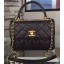 Replica Chanel Classic Top Flap Bag Black Original Leather A98079 Gold JK249TN94