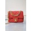 Replica Chanel flap bag Lambskin Resin & Gold-Tone Metal AS2379 red JK3548ec82