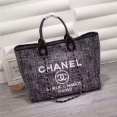 AAA 1:1 Chanel Canvas Leather Tote Shopping Bag 68047E JK5319vi59