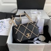 AAA 1:1 Chanel flap bag AS2383 black & White JK3494vi59