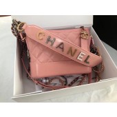 AAA 1:1 Chanel gabrielle small hobo bag AS0865 pink JK4169yF79