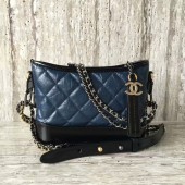AAA Chanel Gabrielly Calf Leather Shoulder Bag 93823 Blue JK5911zK34