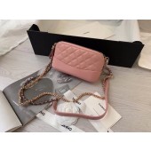 AAA Replica Chanel mini Shoulder Bag Leather B93825 pink JK4649cf50