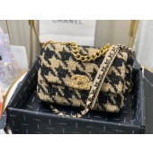 AAAAA CHANEL 19 Flap Bag AS1160 Black&apricot JK4379Qa67
