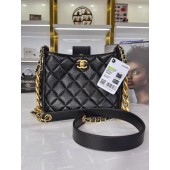 AAAAA Imitation Chanel Calfskin Shoulder Bag AS3111 black JK2609Sy67