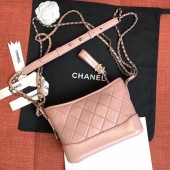 AAAAA Imitation chanel gabrielle small hobo bag A91810 light pink JK4799Sy67