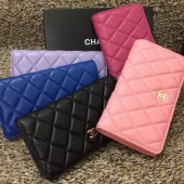 AAAAA Imitation Chanel Matelasse Bi-Fold Wallet Sheepskin Leather A31508 JK1477oT91