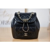 AAAAA Knockoff Chanel Backpack Sheepskin Original Leather AS2908 black JK2837Pg26