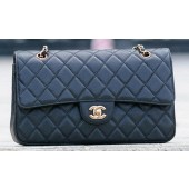 AAAAA Knockoff Chanel Classic Flap Bag Black Cannage Pattern A1113 Gold JK476Pg26