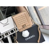 Boy chanel handbag Grained Calfskin & Gold-Tone Metal AS0130 Camel JK4694XW58