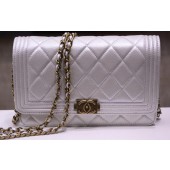 Boy Chanel mini Flap Bags Bright Cannage Pattern A33815 OffWhite JK399vX95