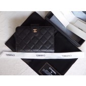 Chanel Classic Flap Wallet A48667 black JK1391Mn81