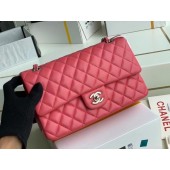 chanel classic handbag Lambskin & silver Metal A01112 pink JK3515pA42