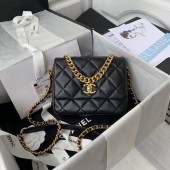 Chanel Flap Shoulder Bag Original leather AS2734 black JK3144rJ28