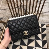 Chanel Flap Shoulder Bag Sheepskin Leather 77399 black JK4769uk46