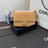 Chanel Flap Shoulder Bag Sheepskin Leather 77399 light tan JK4758JD63