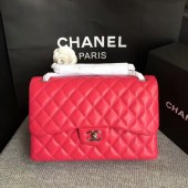 Chanel Flap Shoulder Bags Pink Original Lambskin Leather CF1113 Silver JK5748ea89