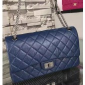 Chanel Jumbo Classic Flap Bag Black Original Calfskin Leather CHA6212 Blue JK445zS17