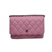 Chanel mini Flap Bag CHA33814 Pink Original Sheepskin Leather Silver JK1034Pf97