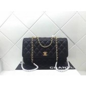 Chanel PEARL CHAIN Flap Bag 1783 Black JK5922lu18