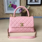 Chanel Tote Bag Light Pink Original Calfskin Leather 92990 Glod JK5893DO87