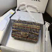 CHANEL Tweed Calfskin -Tone & Gold-Tone Metal 1116 apricot JK4526nQ90