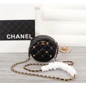Chanel Wallet on Chain Lambskin & Gold-Tone Metal A8153 Black JK4914jo45