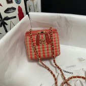 Chanel Weave Shoulder Bag AP1998 red JK3363xa43
