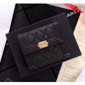 Fake Chanel Calfskin Leather & Gold-Tone Metal A80734 black JK1254xR88