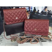 Fake Chanel mini Flap Bag Cannage Pattern A8373 Burgundy JK65eZ32