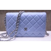 Fake Chanel mini Flap Bag Lavender Patent Leather A33814P Silver JK156Iw51