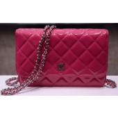 Fake Chanel mini Flap Bag Rose Patent Leather A33814P Gold JK159xR88