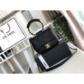 Fake Chanel small flap bag Lambskin & Gold Metal AS1357 Black JK4354Qv16