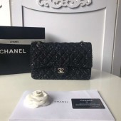 Fake Cheap Chanel classic handbag Tweed Braid & Silver-Tone Metal A01112-2 JK4842Kt89