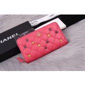 Fashion Chanel Lambskin & Gold-Tone Metal A81611 pink JK1361Of26