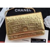 Imitation Chanel Calfskin & Gold-Tone Metal A33814 Gold JK4521lH78