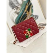 Imitation Fashion Chanel flap bag AS2259 Burgundy JK3706kd19